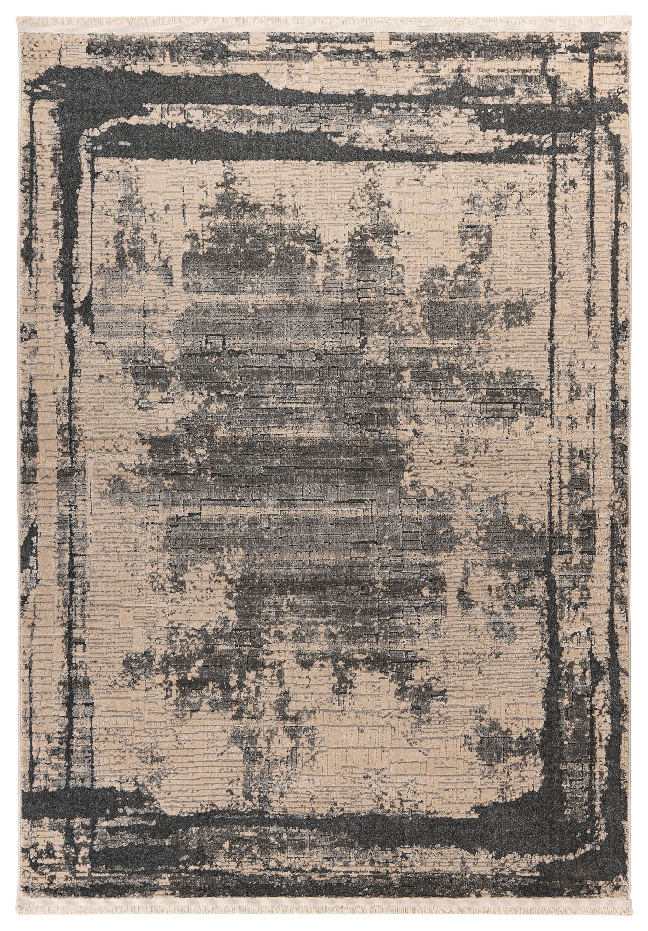 Teppich Adeon 200 Grau B: 80 cm - Grau, KONVENTIONELL, Textil (80/150cm)