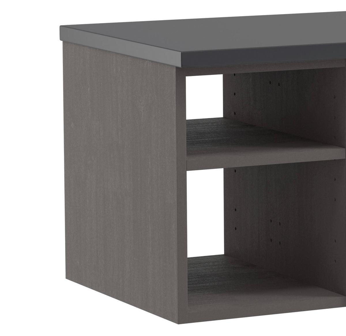 Hängender Waschbecken- Unterschrank Arosa B: 120 Cm - Graphitfarben/Grau, MODERN, Holzwerkstoff (120/41/47cm) - Held