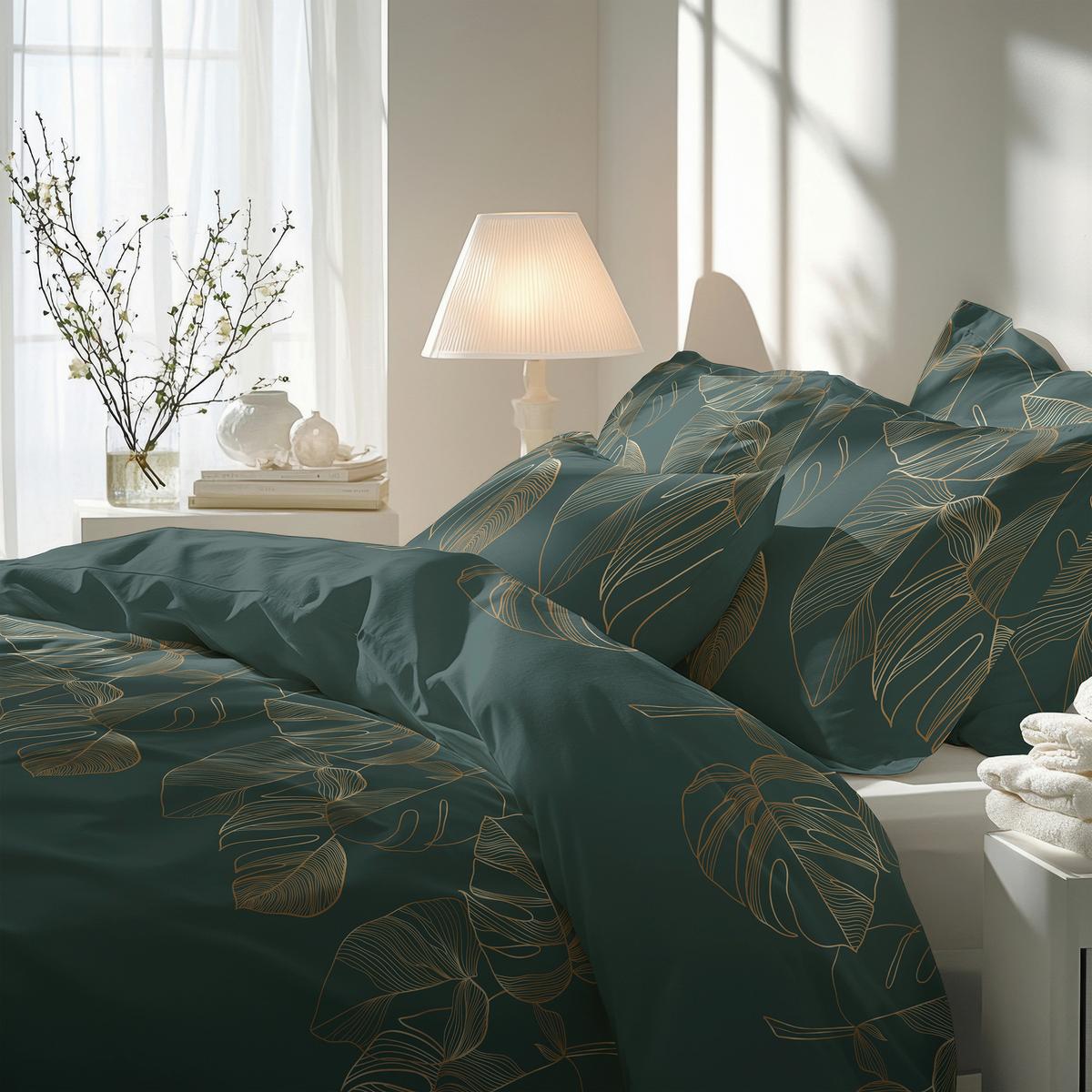 POVLEČENÍ S41.005.GISELE GOLD - zelená, Basics, textil (140/200cm) - Florella