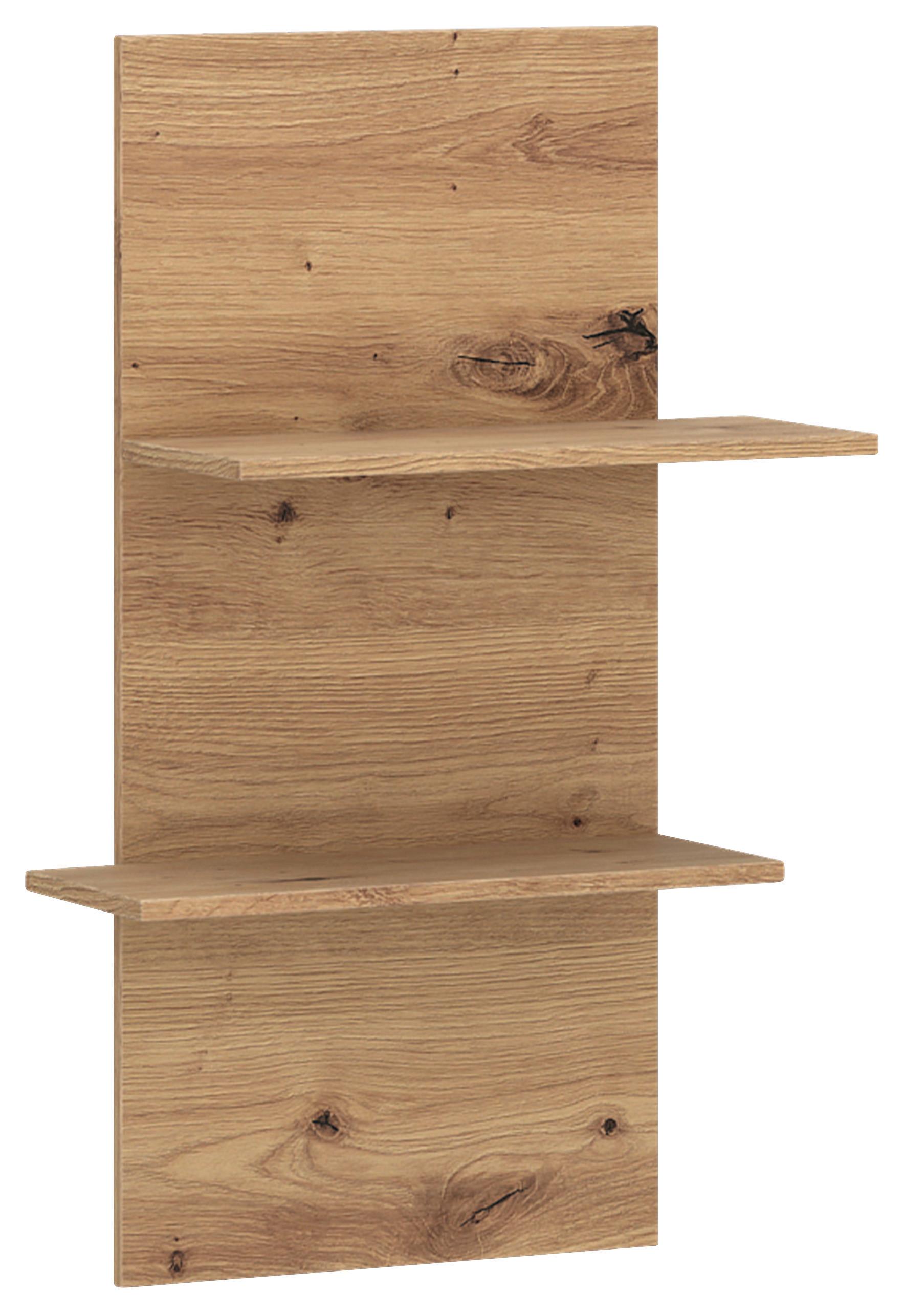 Wandregal Viona Eichefarben B: 60,6cm - Eiche Artisan, Basics, Holzwerkstoff (60,6/95,6/25,1cm)