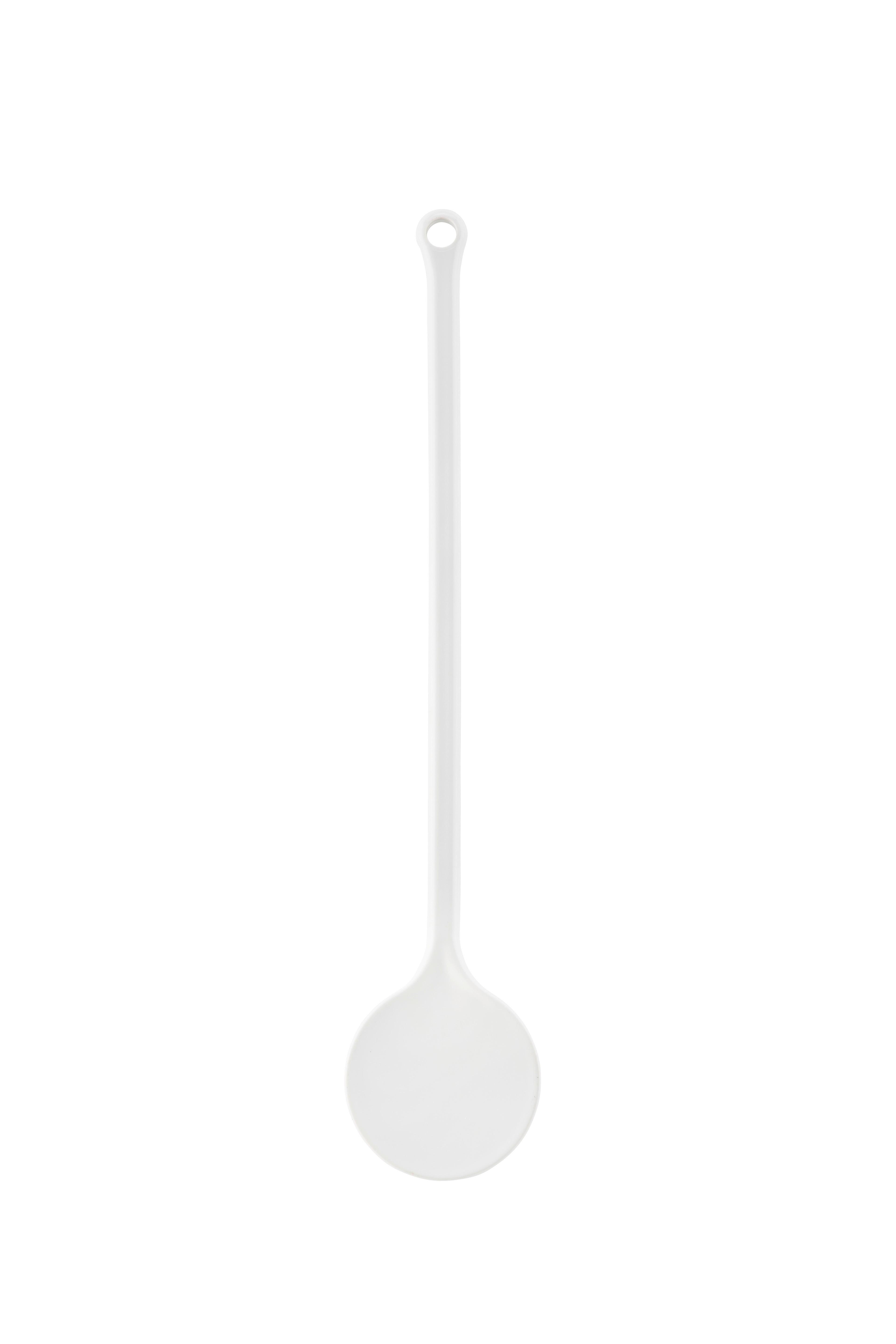 Kochlöffel aus Kunststoff Peter L:  30cm, mit Aufhängeöse - Weiß, KONVENTIONELL, Kunststoff (30cm)