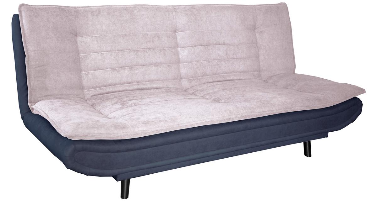 Schlafsofa Donut, Anthrazit/rosa B: 194cm - Anthrazit/Schwarz, MODERN, Textil (194/90/100cm) - P & B