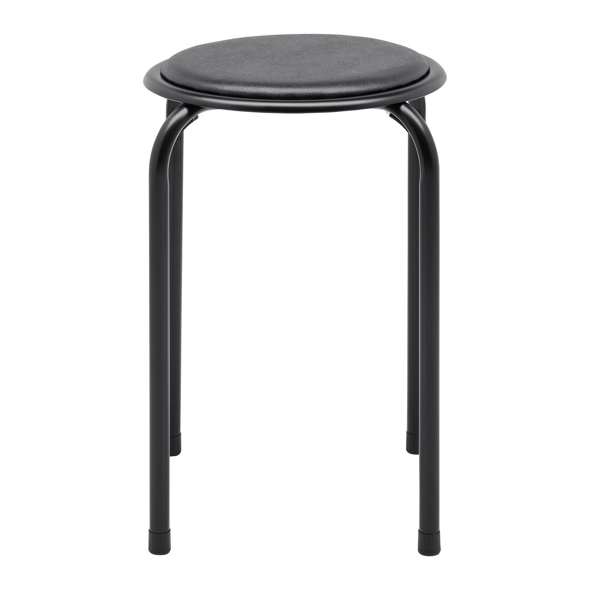 Stohovateľný stolček RAKI čierna - čierna, Konventionell, kov/kompozitné drevo (30/45cm) - Mömax