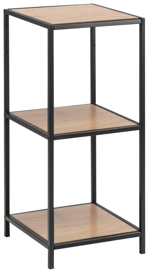Regalelement, 2 Offene Fächer Seaford -Trend- 35 cm Eichef. - Eichefarben/Schwarz, Trend, Holzwerkstoff (35,0/82,5/37,0cm) - MID.YOU