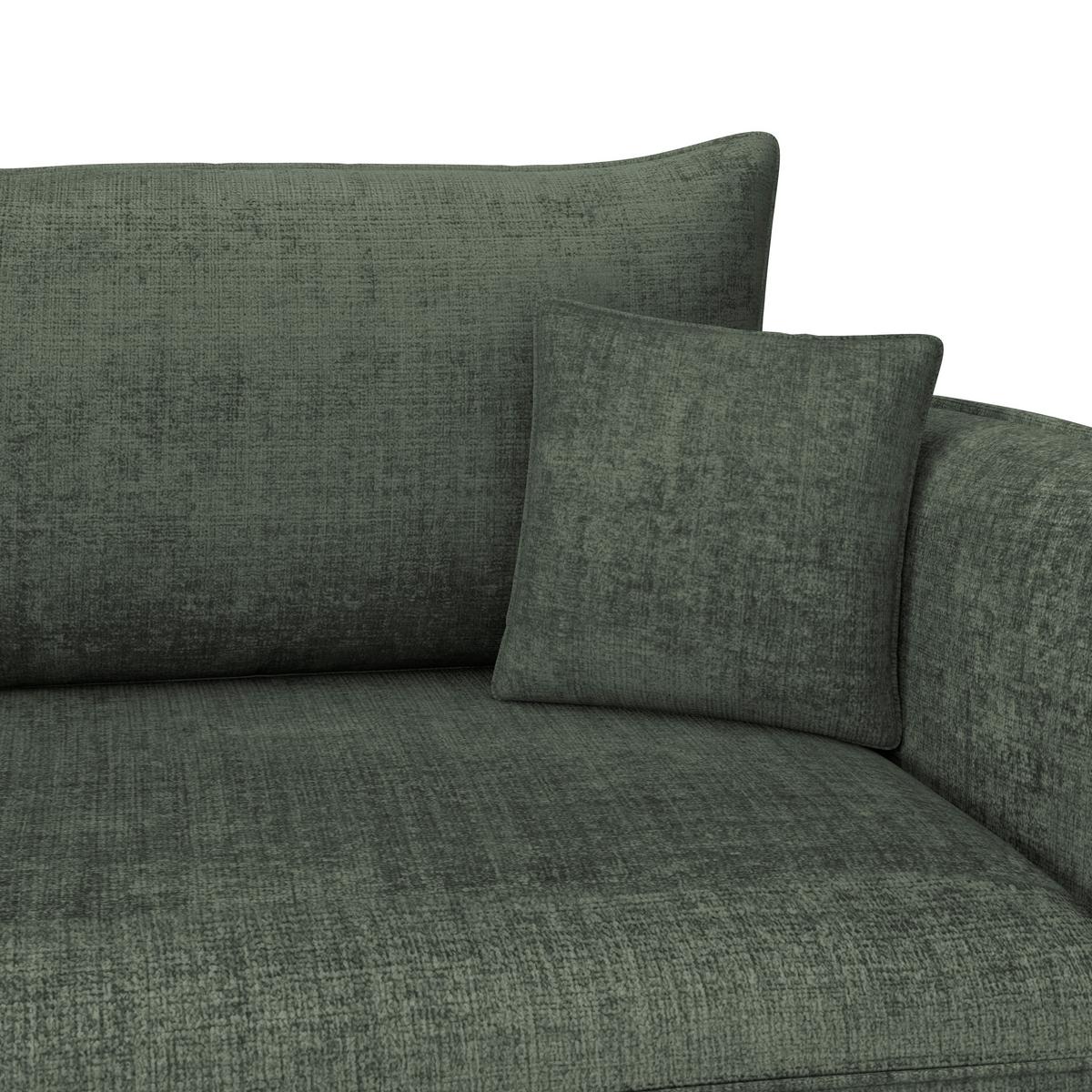 3-Sitzer-Sofa Mit Schlaffunktion Kairo Grün - Schwarz/Grün, ROMANTIK / LANDHAUS, Holz/Kunststoff (230/90/115cm) - James Wood