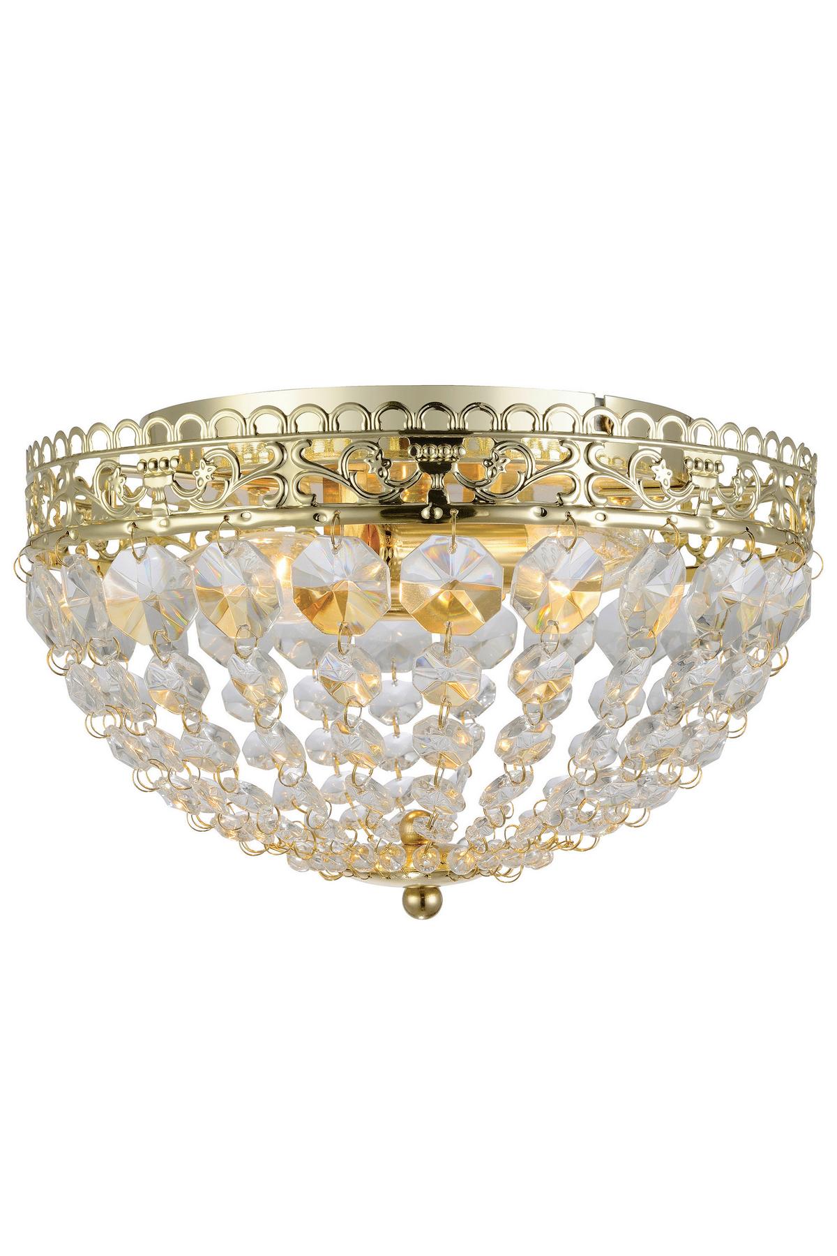 Deckenleuchte Saxholm - Goldfarben, Basics, Glas/Metall (27/20cm) - Markslöjd