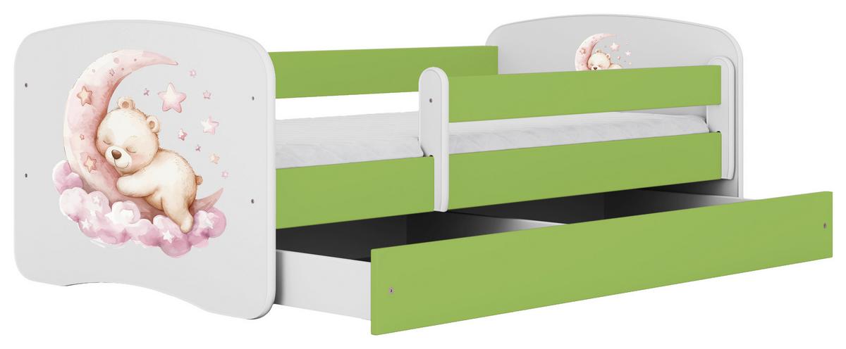 Kinder-/Juniorbett Babydreams inkl. Matratze 80x160 - Birkefarben/Weiß, MODERN, Holz/Holzwerkstoff (80/160cm) - MID.YOU