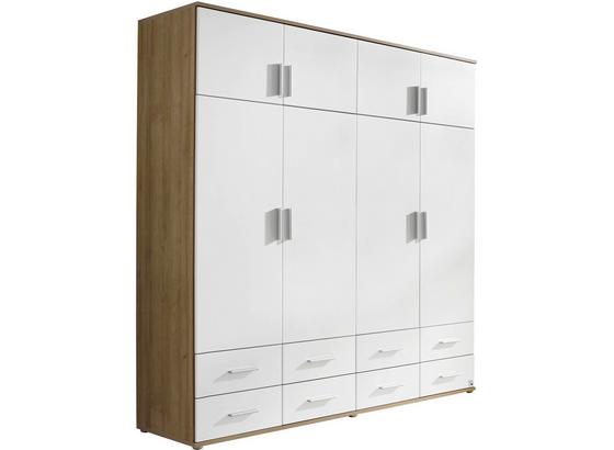Drehtürenschrank Kemi B:181cm Eiche Dekor/ Weiß - Eichefarben/Weiß, MODERN, Holzwerkstoff (181/194/53cm) Drehtürenschrank Kemi B:181cm Eiche Dekor/ Weiß - Eichefarben/Weiß, MODERN, Holzwerkstoff (181/194/53cm)