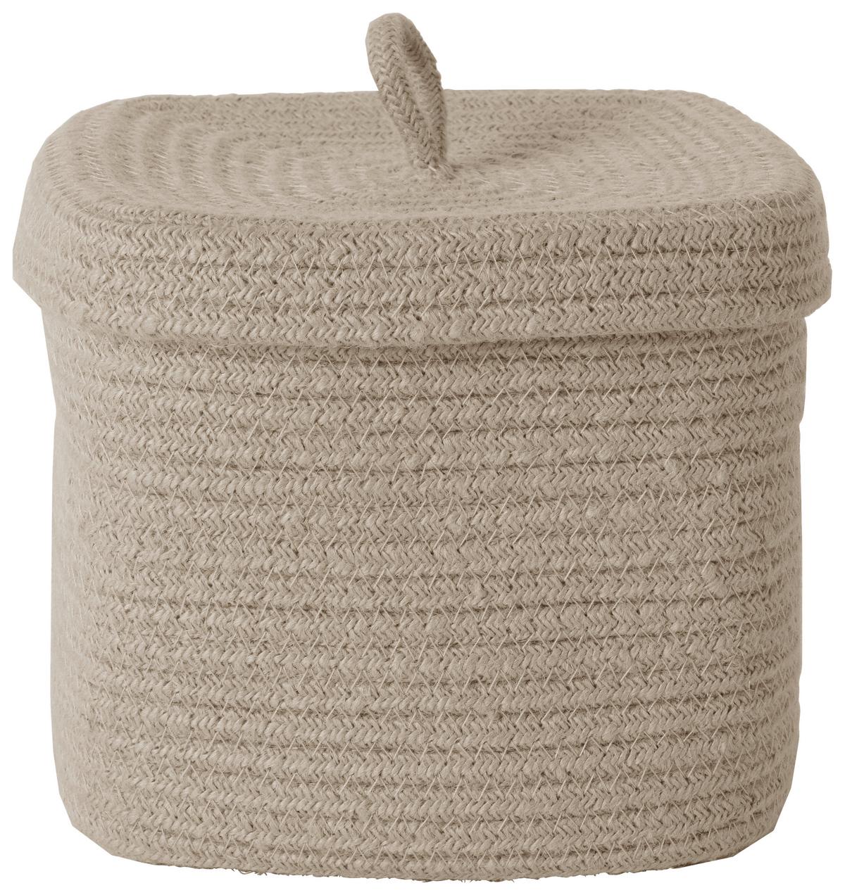 Košík ROMY - béžová, Konventionell, textil/plast (21/18/21cm) - Mömax