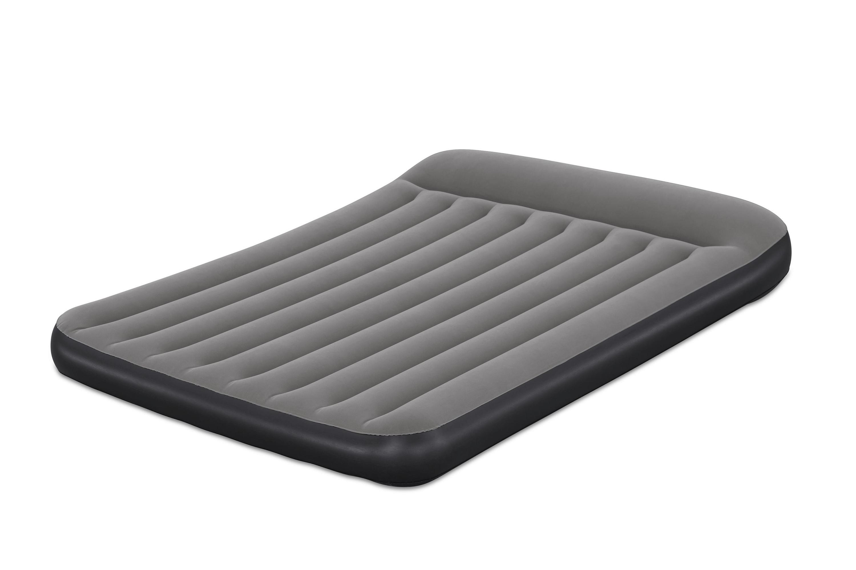 Luftbett Lea 203x152x30 Cm Bis 300kg, Inkl. Pumpe - Dunkelgrau/Schwarz, KONVENTIONELL, Kunststoff/Metall (203/152/30cm) - Bestway