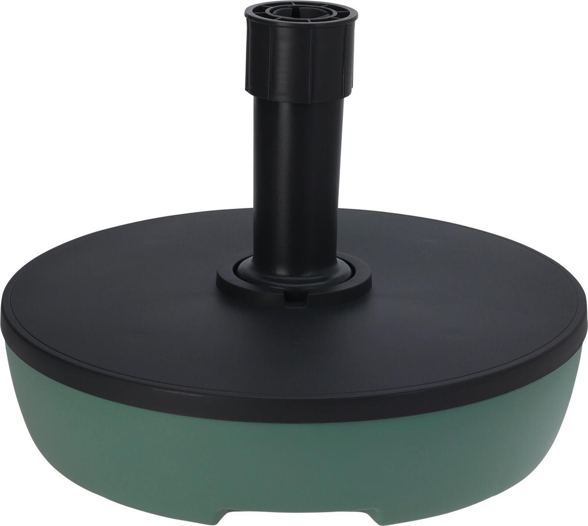 Schirmständer Kunststoff DM 49,5 cm Basti - Dunkelgrau/Grün, Basics, Kunststoff (49,5/14,5cm)