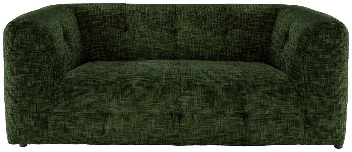 2,5-sitzer Velice, Dunkelgrün B: 218 Cm - Dunkelgrün/Schwarz, Design, Textil (218/72/95cm) - Livetastic