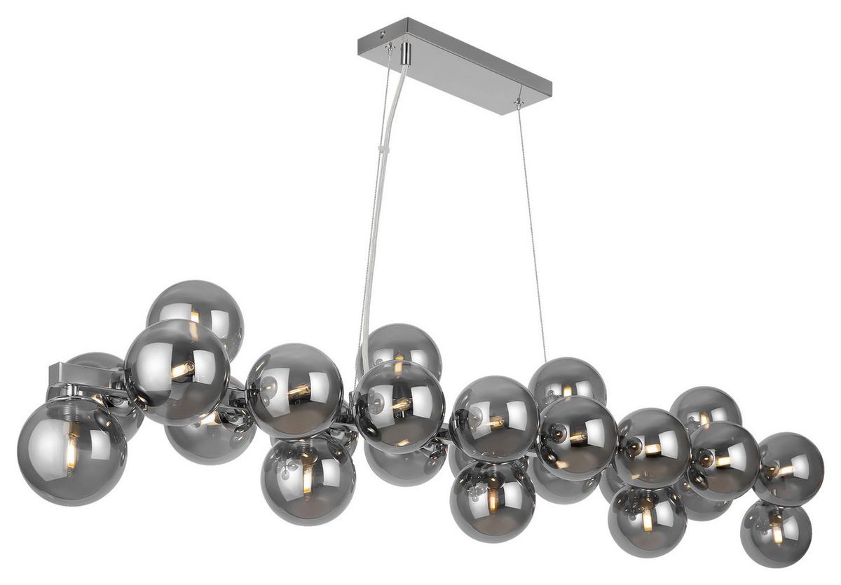 Pendelleuchte Dallas - Chromfarben, Trend, Glas/Metall (23,8/22,8/123,5cm) - MAYTONI