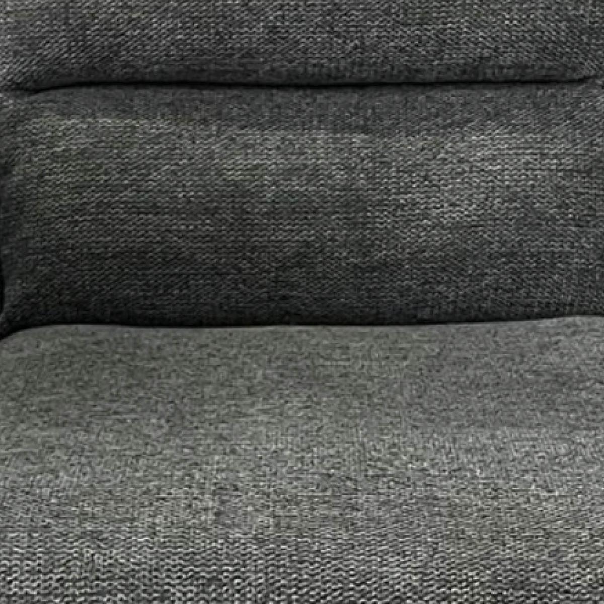 Armlehnstuhl Giovanni Grau Gepolstert, Drehbar - Schwarz/Grau, KONVENTIONELL, Textil/Metall (62/91/69cm)