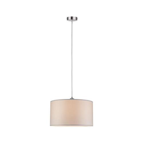 Hängeleuchte Tessa H: 110 Cm 1-Flammig, Dimmbar - Creme, Design, Textil/Metall (45/110cm) - Paulmann