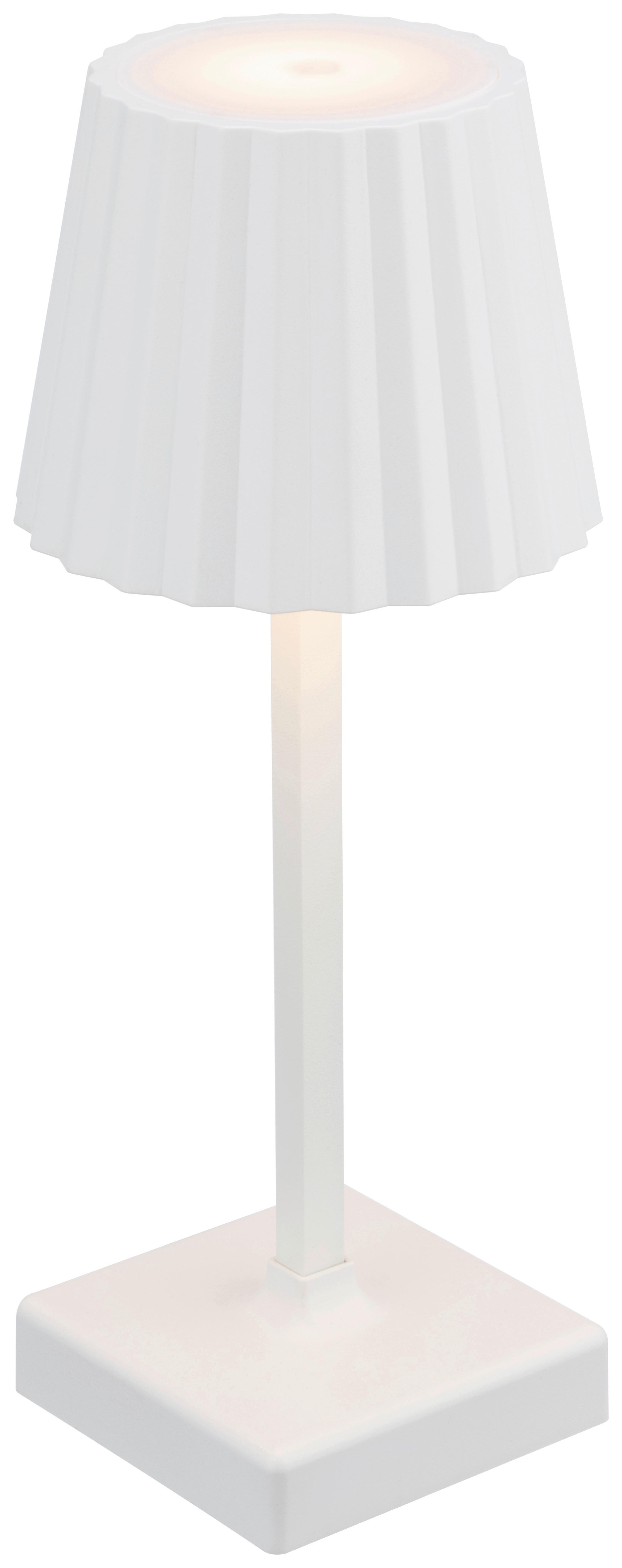 STOLNÍ LAMPA GOPI - bílá, Moderní, kov/plast (10,5/10,5/26cm) - Mömax