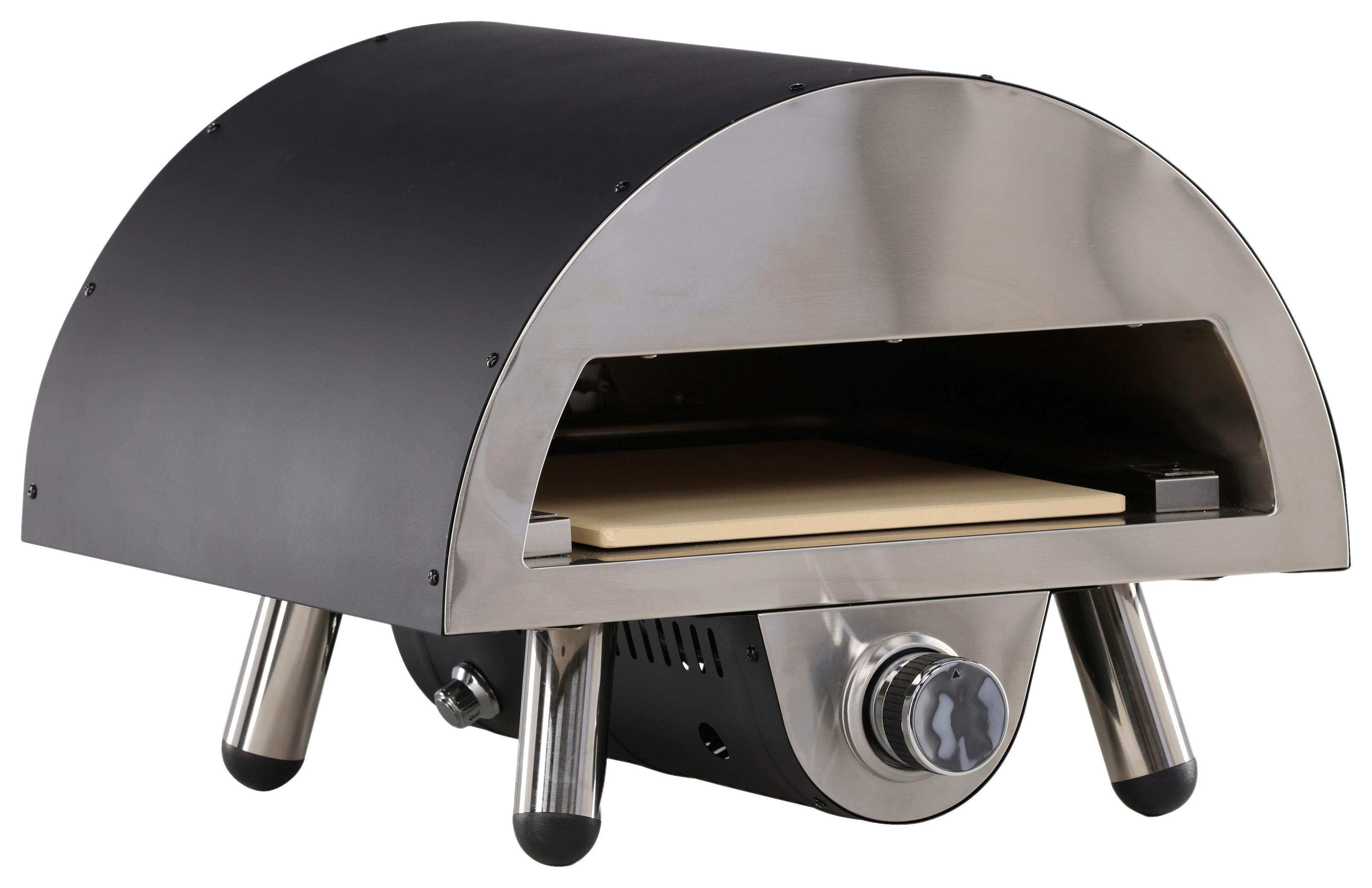 Pizzaofen Sentosa - Schwarz, KONVENTIONELL, Metall (52/39/49cm) - Gardenson