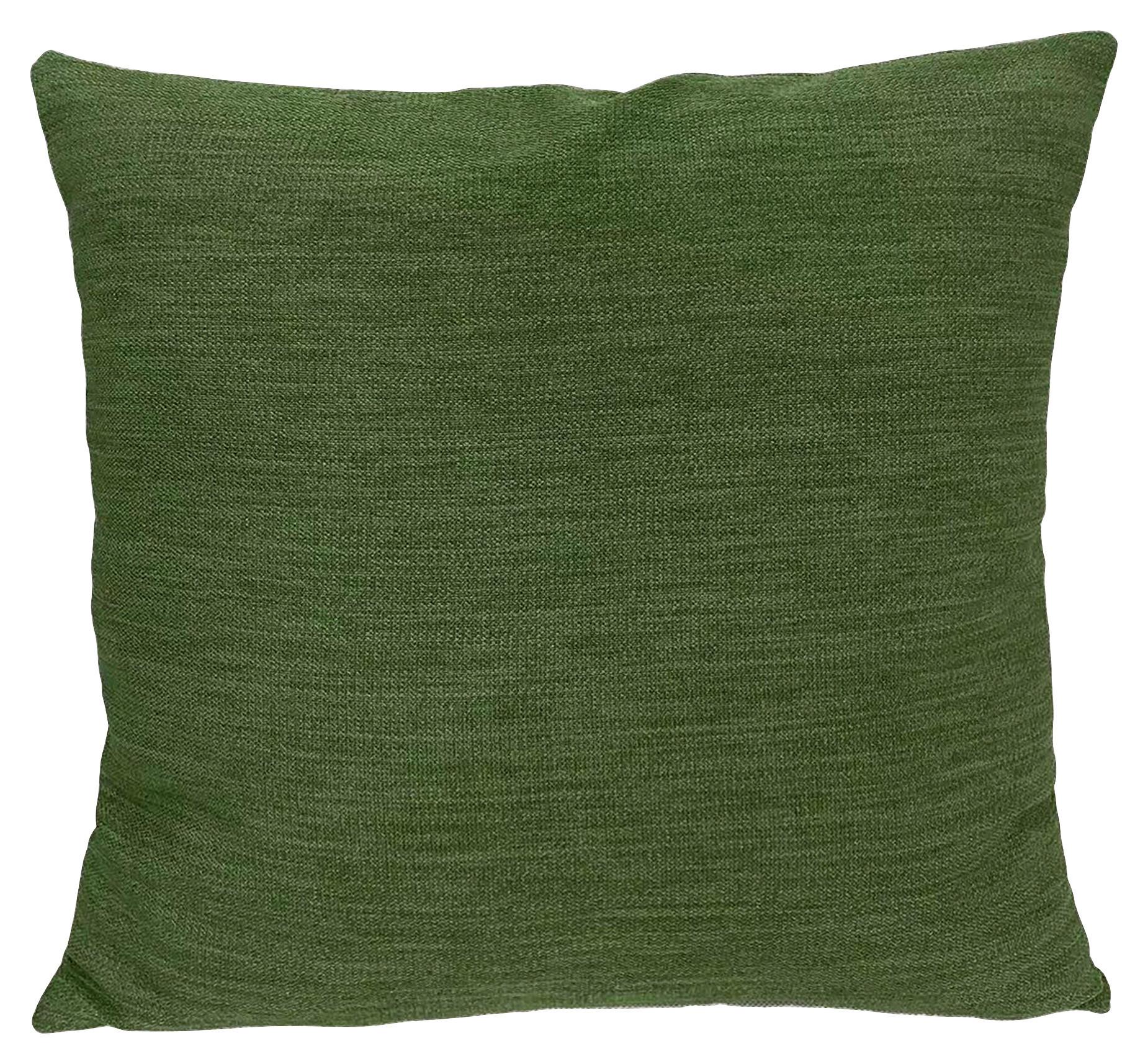 Zierkissen Carmina II 60x60 cm Polyester Dunkegrün mit Zipp