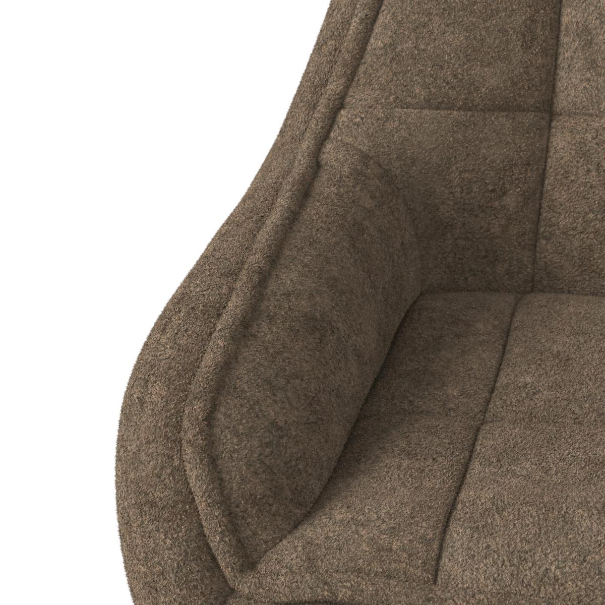 ŽIDLE S PODRUČKAMI BILLY - černá/hnědá, Moderní, kov/dřevo (64/87/64cm) - Bessagi Home