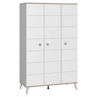 Nyílóajtós Szekrény Billund 125/202 Cm - tölgyfa/fehér, Modern, faalapú anyag/fa (125/202/55cm) - MID.YOU