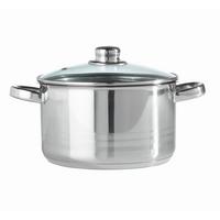 Hrnec Paula, 3,3l - čiré/barvy nerez oceli, Konvenční, kov/sklo (20/11,5cm) - Mömax