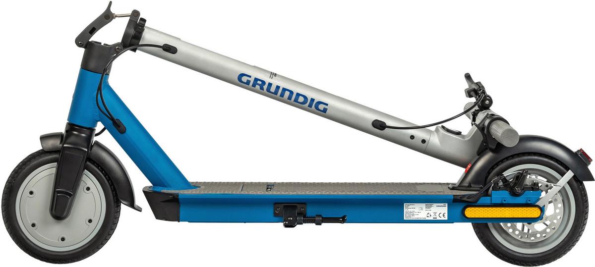 E-Scooter Grundig inkl. Digitaler Tachoanzeige - Blau/Grau, Basics, Kunststoff/Metall (116/43/114,5cm) - Grundig