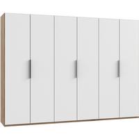 Drehtürenschrank B: 300 Cm Level, Weiß/eiche Dekor - Eichefarben/Weiß, MODERN, Holzwerkstoff (300/216/58cm) - MID.YOU