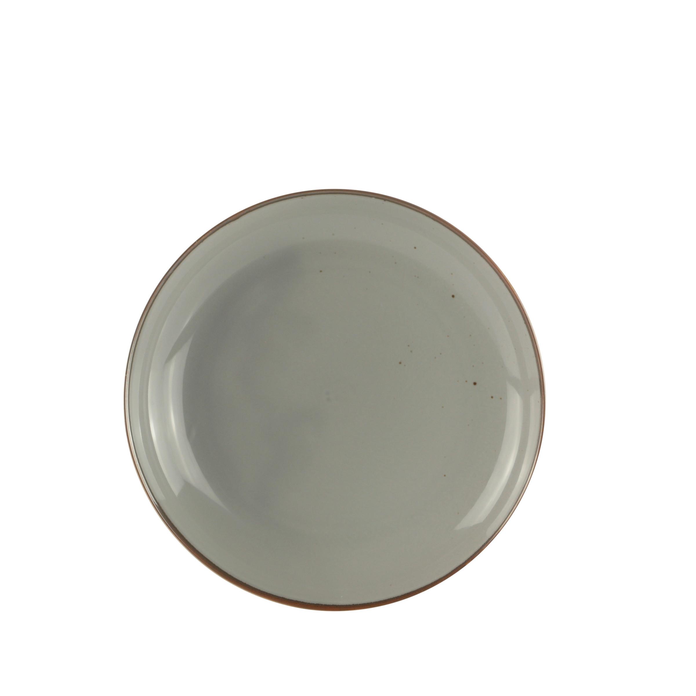 DEZERTNÍ TALÍŘEK CAPRI - šedá, Moderní, keramika (22/3,2cm) - Mömax