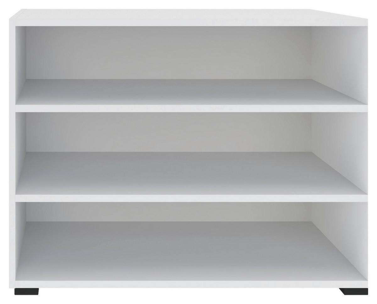 Polc Unit-Elements Midi - fehér, Modern, faalapú anyag (91,2/67,2/40cm) - Ondega