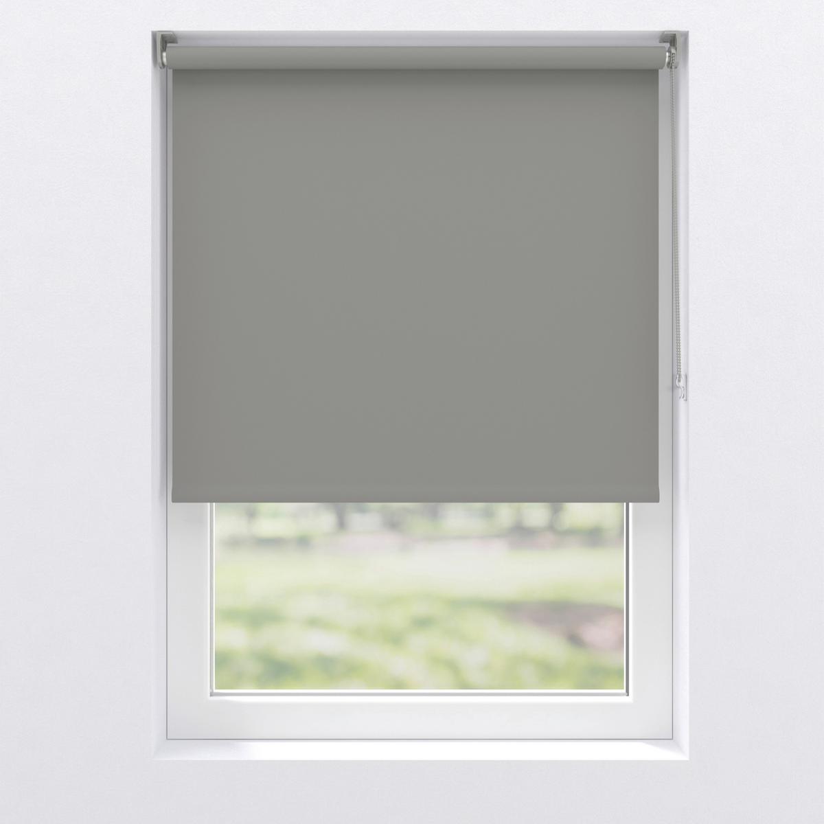 Verdunkelungsrollo 60x150 cm mit Kettenzug - Hellgrau/Grau, Basics, Kunststoff (60/150cm)