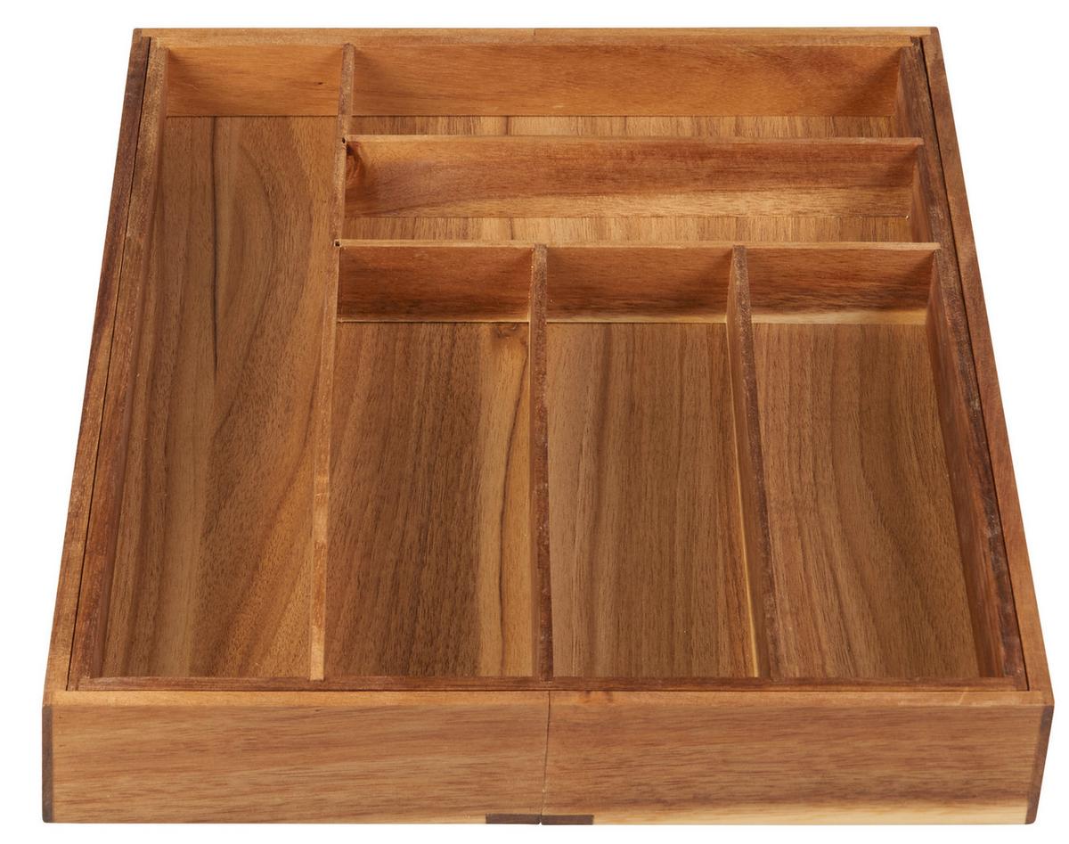 Príborník do zásuvky Flex-M - prírodná farba, Modern, drevo (47,3/35,5-53,5/5,5cm) - Zandiara