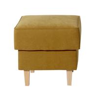 Hocker Lorris - Gelb/Buchefarben, Design, Textil (53/45/53cm) - Max Winzer