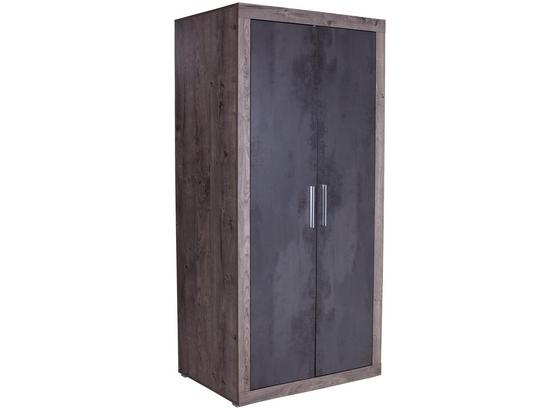 Šatní Skříň Frame - tmavě šedá/barvy lanýžového dubu, Konvenční, kompozitní dřevo (98/200/52,5cm) Šatní Skříň Frame - tmavě šedá/barvy lanýžového dubu, Konvenční, kompozitní dřevo (98/200/52,5cm)