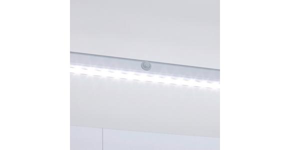 Kleiderstange Unit L: 42 cm Alufarben mit LED-Beleuchtung - Alufarben, MODERN, Metall (41,6cm) - Ondega