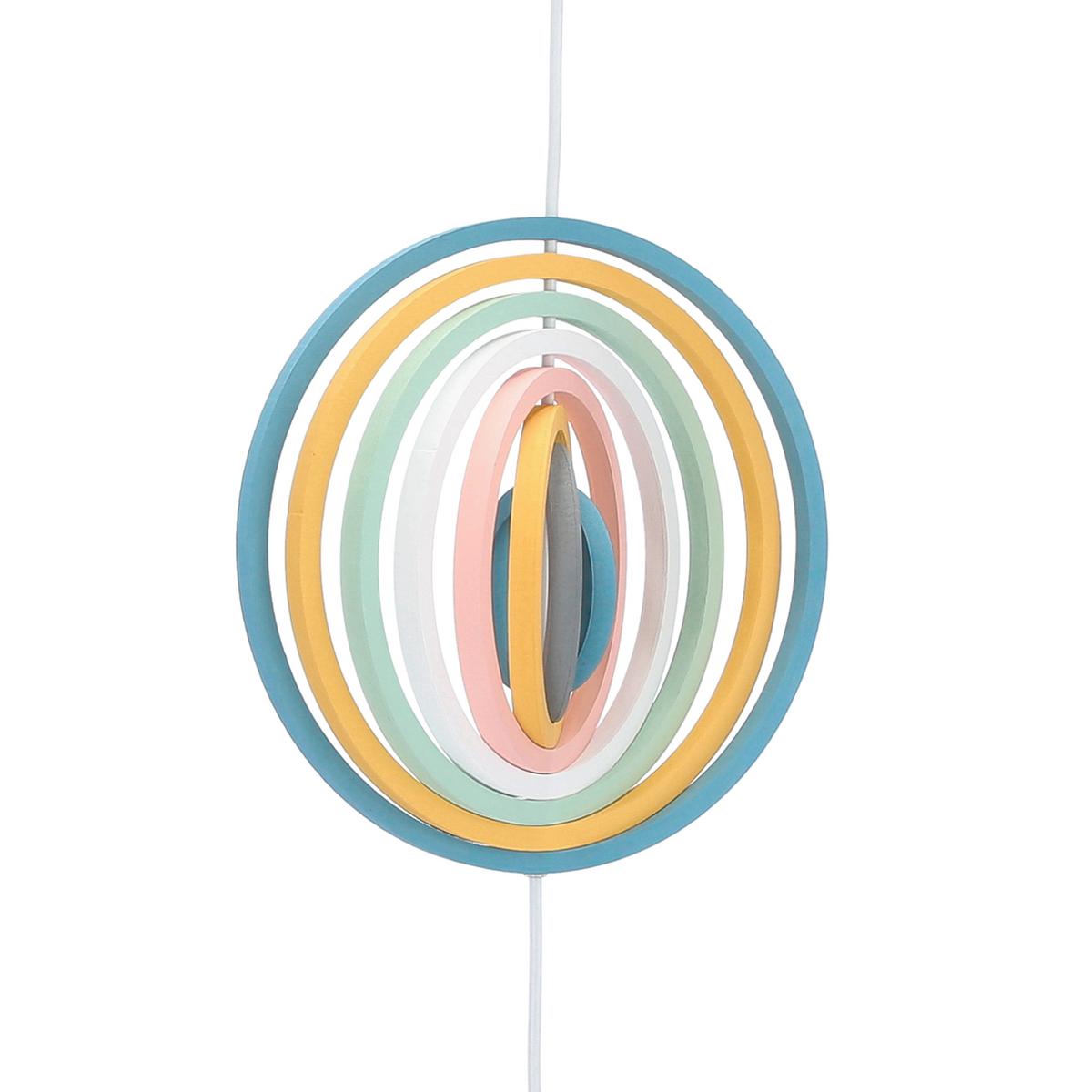 Kinderhängeleuchte 31-12043 Single H8 - Multicolor, Basics, Holzwerkstoff/Metall (27/10/90cm)