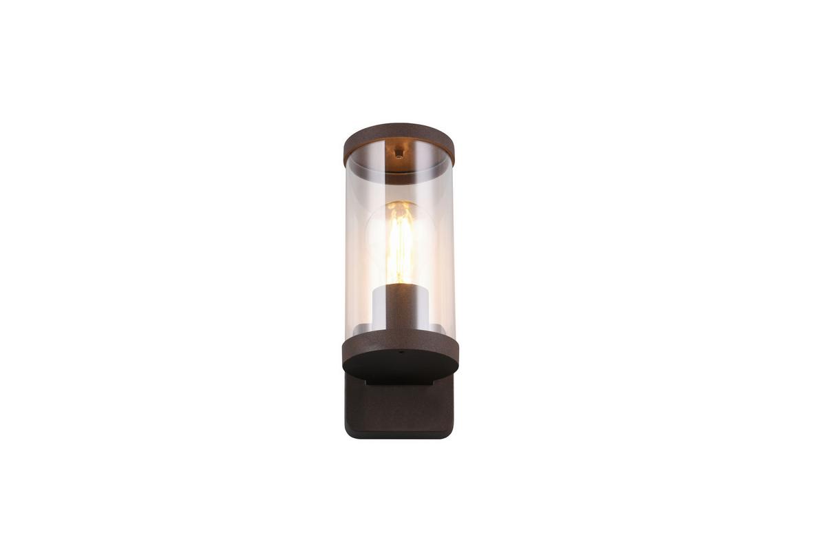 AUßENWANDLEUCHTE R21596124 - Rostfarben/Transparent, Design, Kunststoff/Metall (9.5/23cm)
