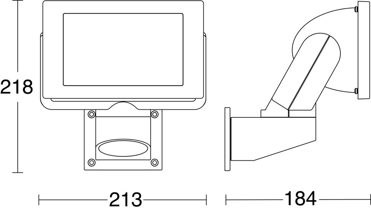 LED-Außenleuchte Ls 300 Weiß - Weiß, Design, Metall (18,4/21,3/21,8cm) - Steinel