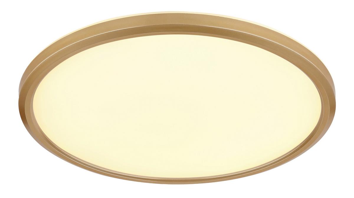 LED-Deckenleuchte 41562-18mm Sapana - Messingfarben/Opal, KONVENTIONELL, Kunststoff (29.4/2.5cm) - Globo
