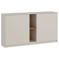 Komoda FANO š. 150 cm, dekor kašmír/dub - čierna/kašmírová, Modern, kompozitné drevo/plast (150/84,8/40cm) - Modern Living