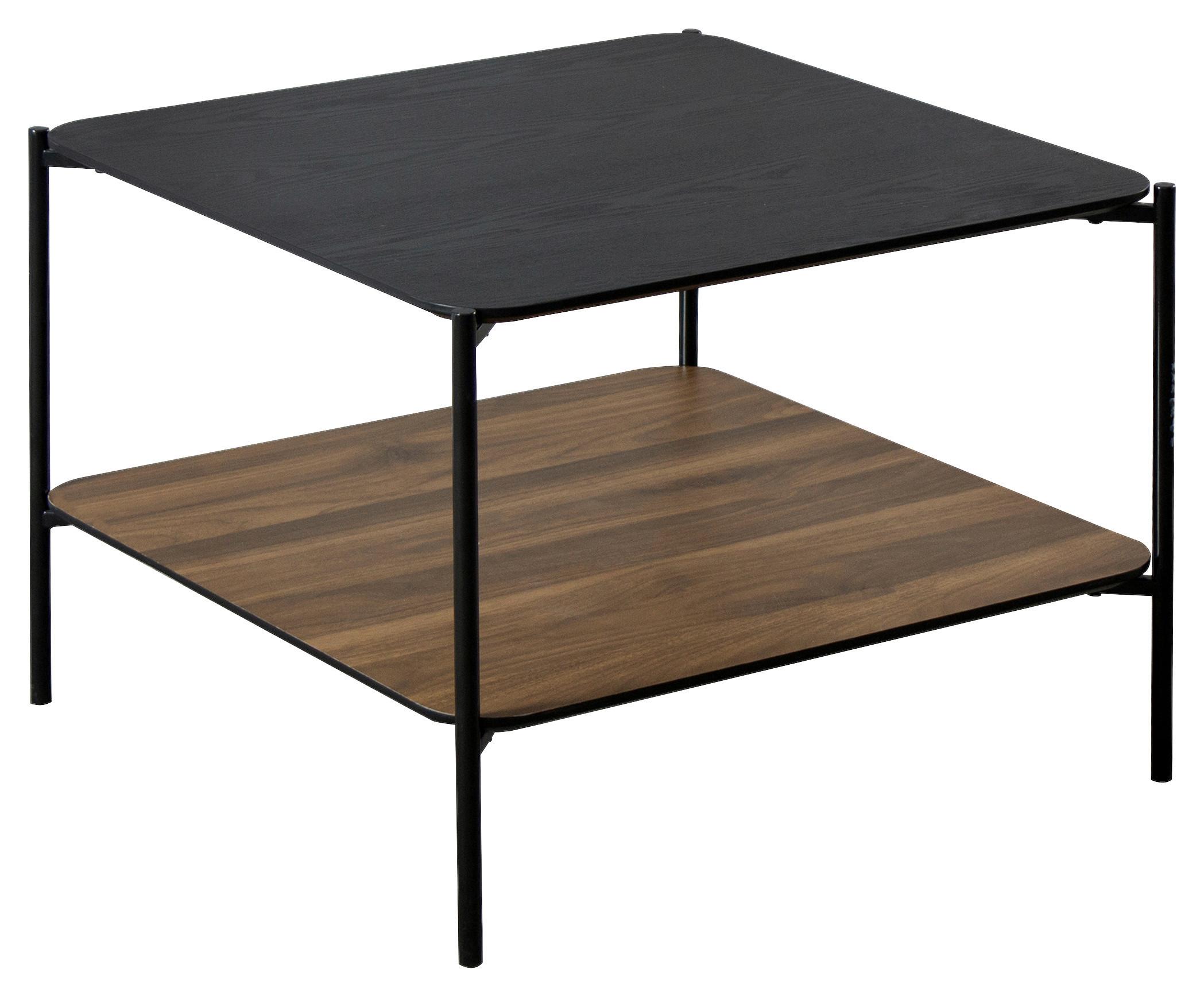 Couchtisch Twin - Schwarz/Naturfarben, MODERN, Holz/Holzwerkstoff (60/45/60cm)