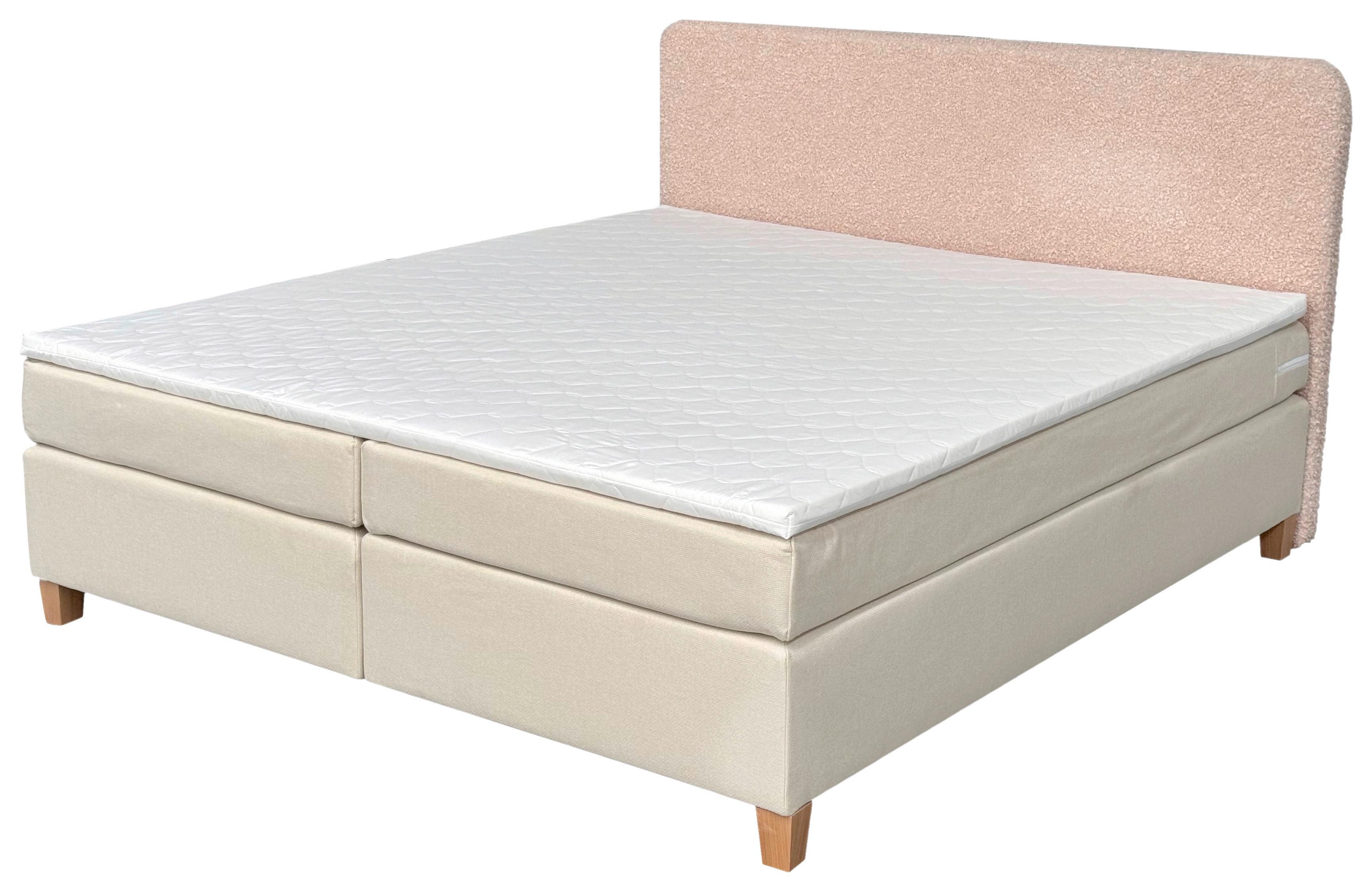 Boxbett Rolf 180x200 cm - Beige, Basics, Holzwerkstoff/Textil (180/200cm) - Livetastic