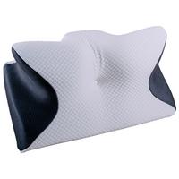 Ergonomický vankúš s pamäťou Naturtex - čierna/biela, Basics, textil/plast (61/34/12cm)