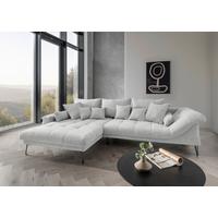 Ecksofa Garda, Weiß S: 192x310 Cm - Schwarz/Weiß, KONVENTIONELL, Textil (192/310cm) - Livetastic