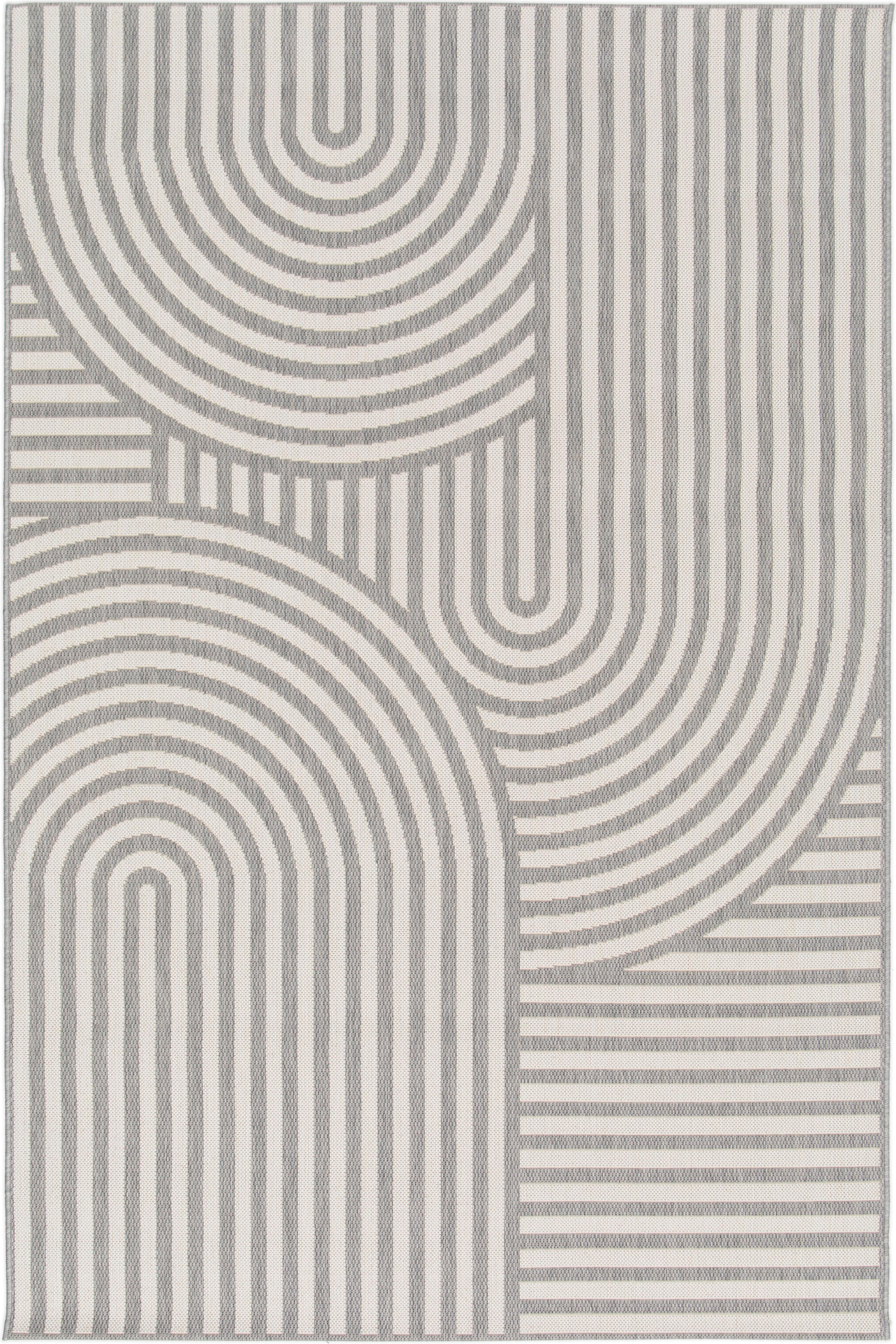NAPLOCHO TKANÝ KOBEREC COASTLINE - světle šedá, Moderní, textil (160/230cm) - Mömax