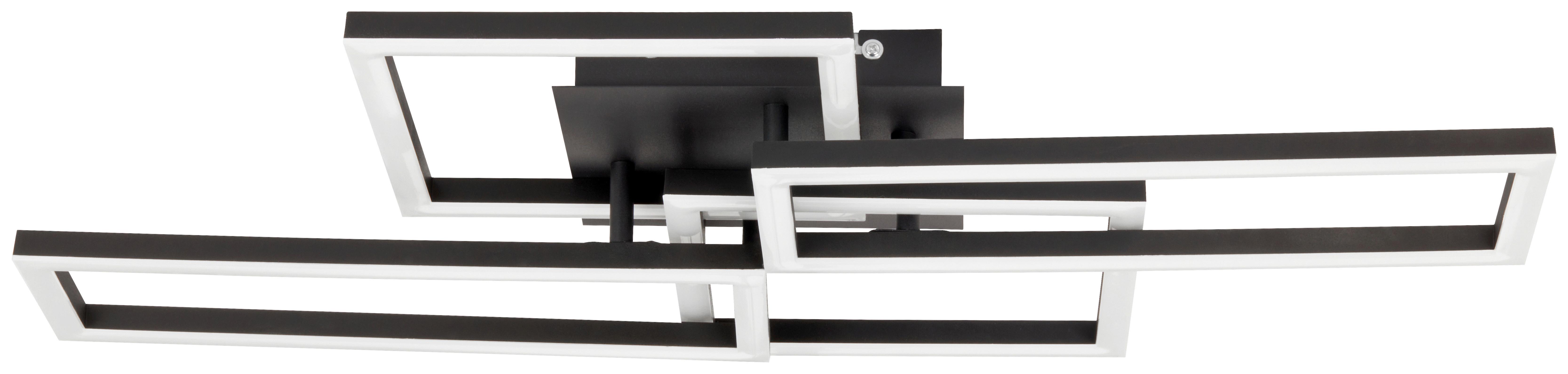 LED-Deckenleuchte Daria - Schwarz/Weiß, MODERN, Kunststoff/Metall (70/36/9cm) - Luca Bessoni