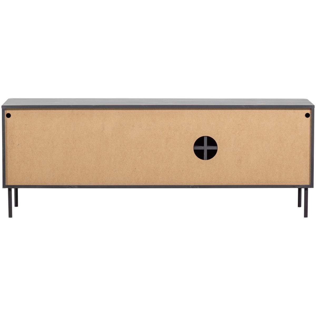 LOWBOARD Gunnar Schwarz B: 154cm - Schwarz, Design, Holz (154/56/44cm) - Livetastic