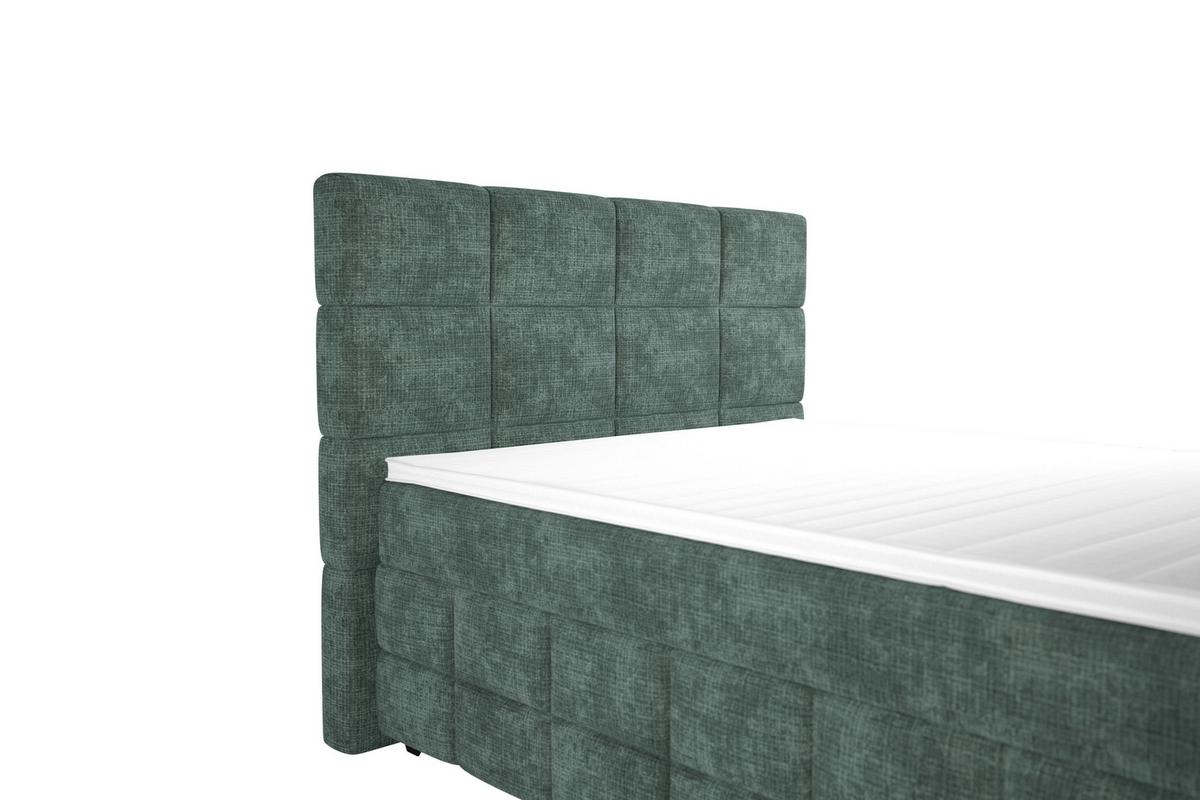 Polsterbett Vega Grün, Lf: 140 X 200 Cm - Grün, Trend, Holz/Textil (140/200cm)