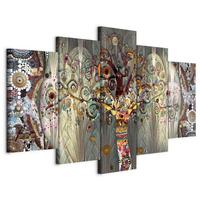 Leinwandbild Multicolor B: 100 cm - Multicolor, Basics, Holzwerkstoff/Textil (100/50/1.2cm) - artgeist