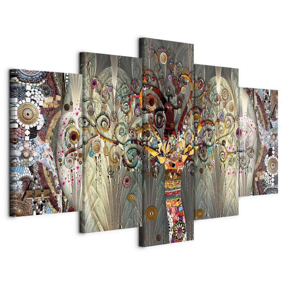 Leinwandbild Multicolor B: 100 cm - Multicolor, Basics, Holzwerkstoff/Textil (100/50/1.2cm) - artgeist