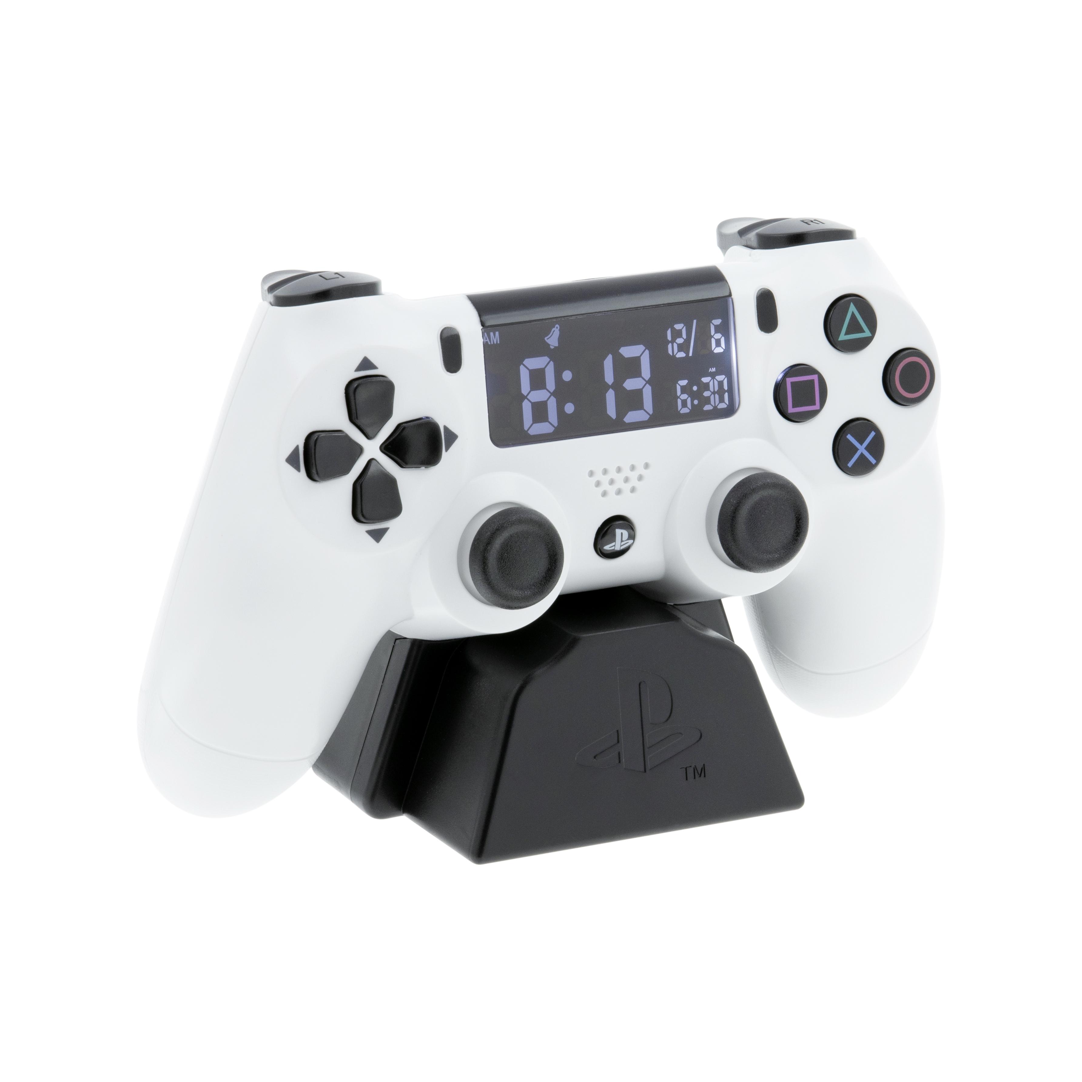 Ébresztőóra Playstation Kontroller - Fehér/Fekete, Műanyag (18/14/7cm)